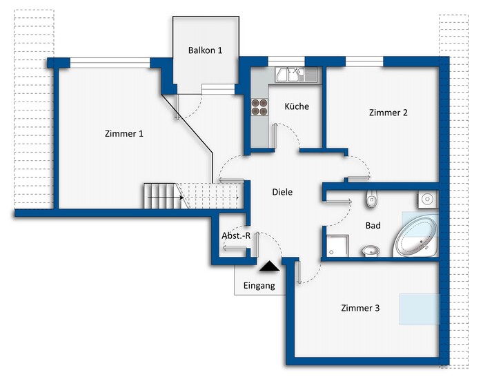 Grundriss - 1. Dachgeschoss